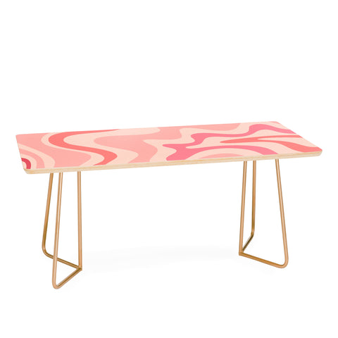 Kierkegaard Design Studio Liquid Swirl Soft Pink Coffee Table