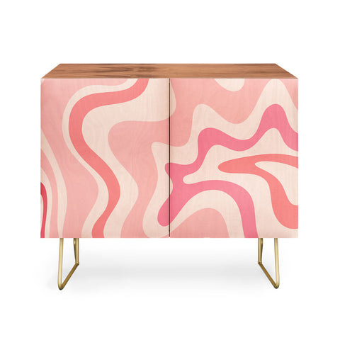 Kierkegaard Design Studio Liquid Swirl Soft Pink Credenza