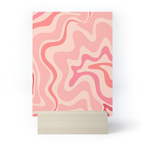 Kierkegaard Design Studio Liquid Swirl Soft Pink Mini Art Print