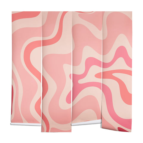 Kierkegaard Design Studio Liquid Swirl Soft Pink Wall Mural