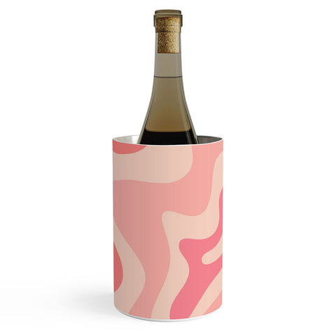 Kierkegaard Design Studio Liquid Swirl Soft Pink Wine Chiller