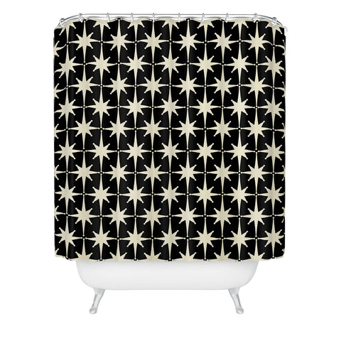 Kierkegaard Design Studio Midcentury Modern Atomic Age Shower Curtain