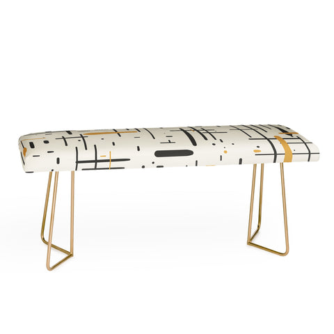 Kierkegaard Design Studio MidCentury Modern Kinetikos Bench