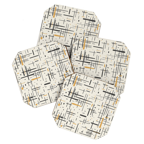 Kierkegaard Design Studio MidCentury Modern Kinetikos Coaster Set