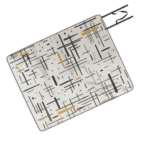 Kierkegaard Design Studio MidCentury Modern Kinetikos Picnic Blanket