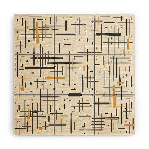 Kierkegaard Design Studio MidCentury Modern Kinetikos Wood Wall Mural