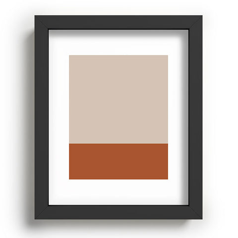 Kierkegaard Design Studio Minimalist Solid Color Block 1 Recessed Framing Rectangle