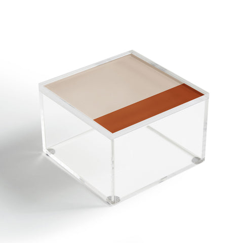 Kierkegaard Design Studio Minimalist Solid Color Block 1 Acrylic Box