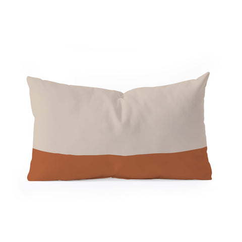 Kierkegaard Design Studio Minimalist Solid Color Block 1 Oblong Throw Pillow