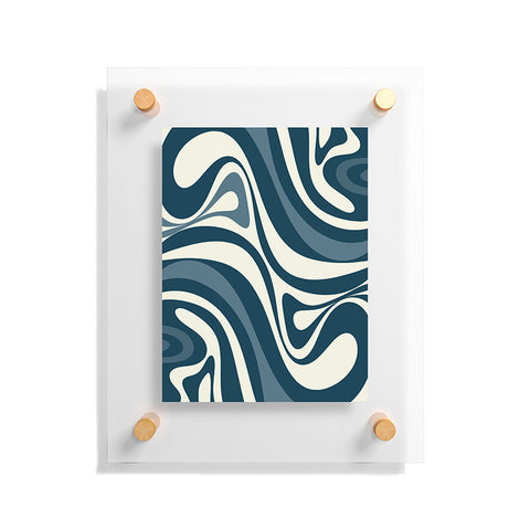 Kierkegaard Design Studio New Groove Retro Swirl Abstract Floating Acrylic Print