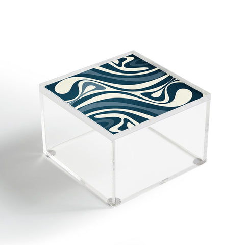 Kierkegaard Design Studio New Groove Retro Swirl Abstract Acrylic Box