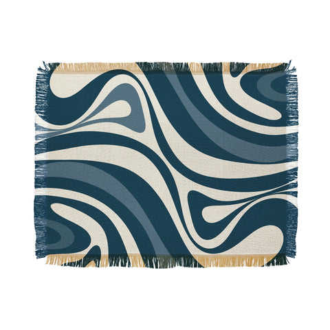 Kierkegaard Design Studio New Groove Retro Swirl Abstract Throw Blanket
