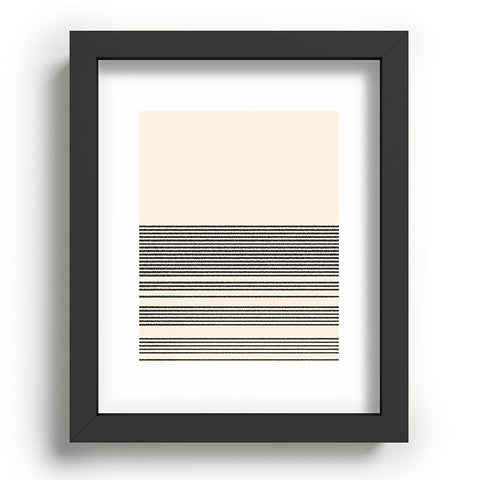 Kierkegaard Design Studio Organic Stripes Minimalist Black Recessed Framing Rectangle