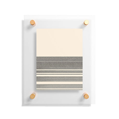 Kierkegaard Design Studio Organic Stripes Minimalist Black Floating Acrylic Print