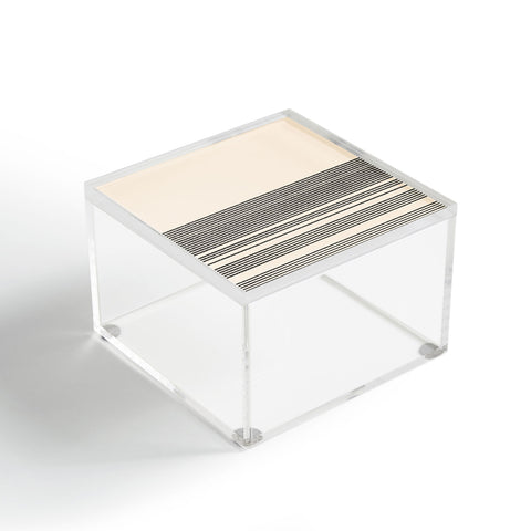 Kierkegaard Design Studio Organic Stripes Minimalist Black Acrylic Box