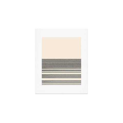 Kierkegaard Design Studio Organic Stripes Minimalist Black Art Print