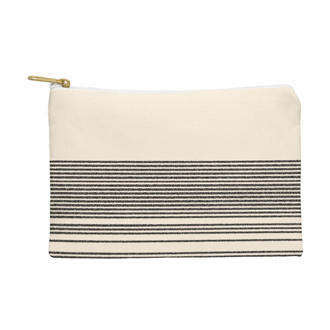 Kierkegaard Design Studio Organic Stripes Minimalist Black Pouch