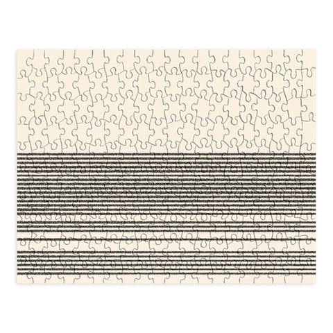 Kierkegaard Design Studio Organic Stripes Minimalist Black Puzzle