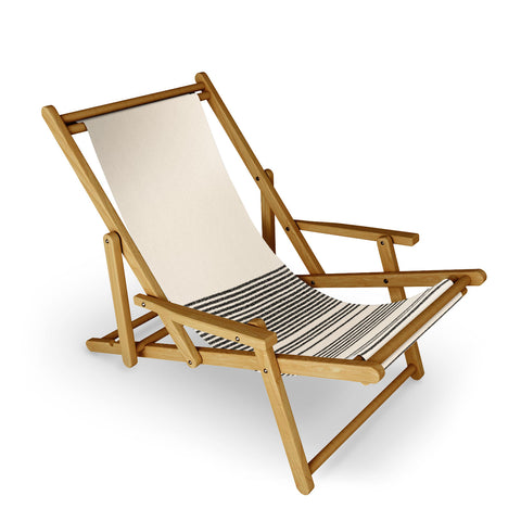 Kierkegaard Design Studio Organic Stripes Minimalist Black Sling Chair