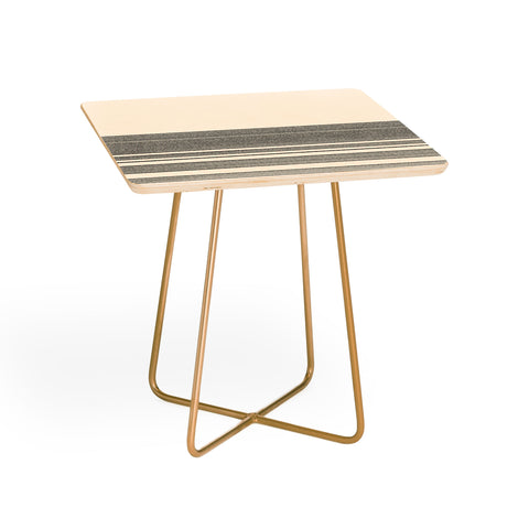 Kierkegaard Design Studio Organic Stripes Minimalist Black Side Table