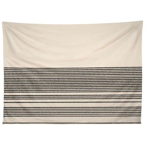 Kierkegaard Design Studio Organic Stripes Minimalist Black Tapestry