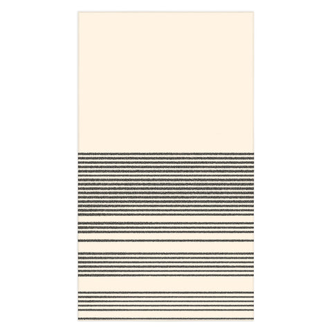 Kierkegaard Design Studio Organic Stripes Minimalist Black Tablecloth