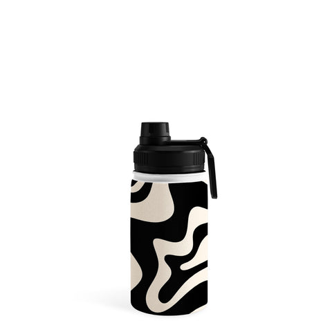 Kierkegaard Design Studio Retro Liquid Swirl Abstract Water Bottle