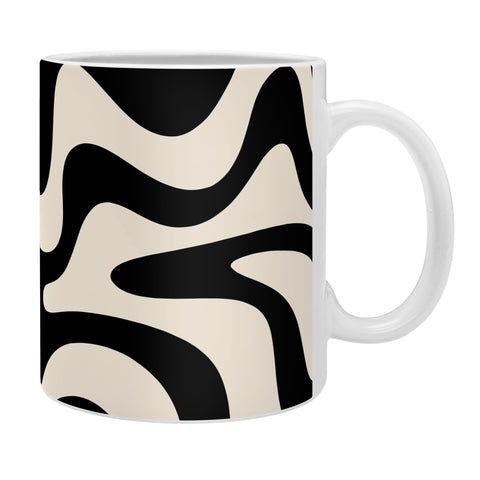 Kierkegaard Design Studio Retro Liquid Swirl Abstract Coffee Mug