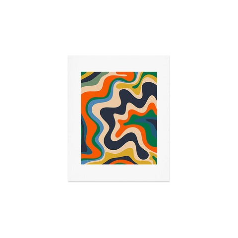 Kierkegaard Design Studio Retro Liquid Swirl Abstract I Art Print
