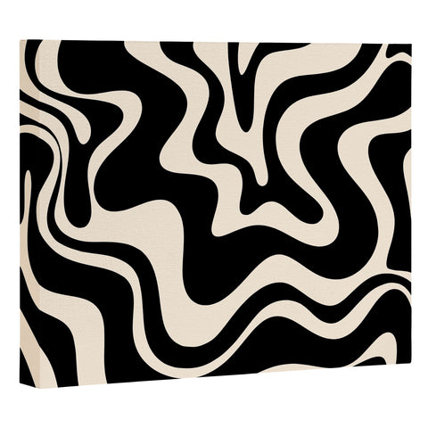 Kierkegaard Design Studio Retro Liquid Swirl Abstract Pattern 3 Art Canvas