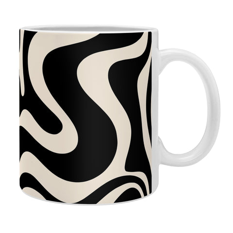 Kierkegaard Design Studio Retro Liquid Swirl Abstract Pattern 3 Coffee Mug