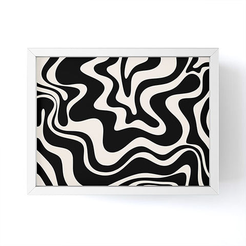 Kierkegaard Design Studio Retro Liquid Swirl Abstract Pattern 3 Framed Mini Art Print