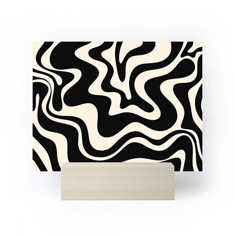 Kierkegaard Design Studio Retro Liquid Swirl Abstract Pattern 3 Mini Art Print