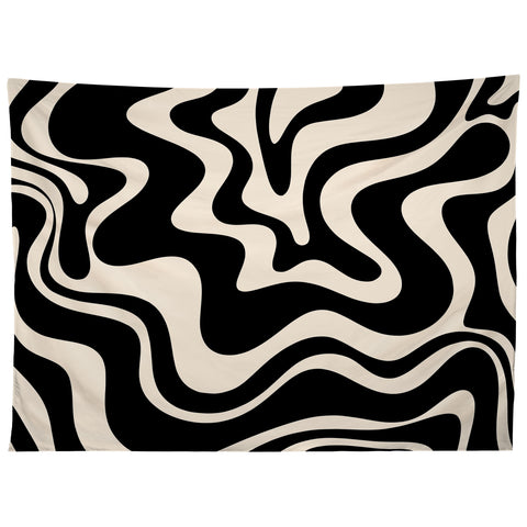 Kierkegaard Design Studio Retro Liquid Swirl Abstract Pattern 3 Tapestry