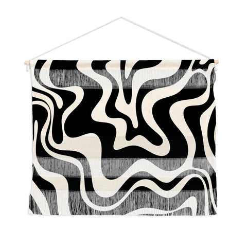 Kierkegaard Design Studio Retro Liquid Swirl Abstract Pattern 3 Wall Hanging Landscape