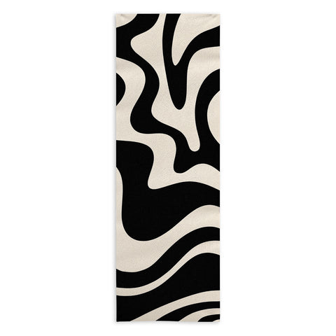 Kierkegaard Design Studio Retro Liquid Swirl Abstract Pattern 3 Yoga Towel