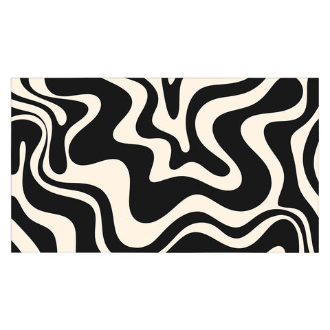 Kierkegaard Design Studio Retro Liquid Swirl Abstract Pattern 3 Tablecloth