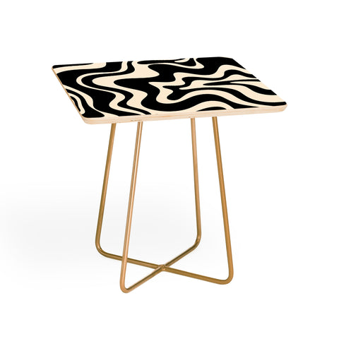Kierkegaard Design Studio Retro Liquid Swirl Abstract Side Table