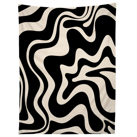 Kierkegaard Design Studio Retro Liquid Swirl Abstract Tapestry