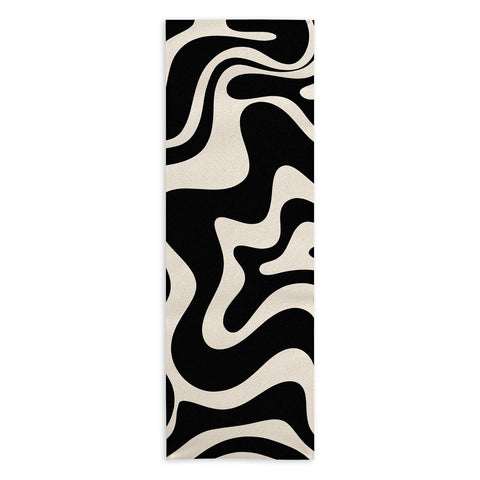 Kierkegaard Design Studio Retro Liquid Swirl Abstract Yoga Towel