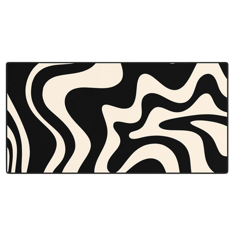 Kierkegaard Design Studio Retro Liquid Swirl Abstract Desk Mat