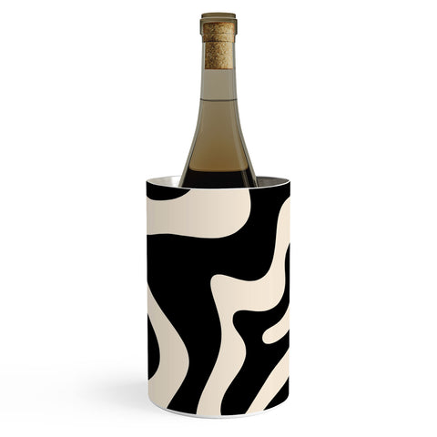 Kierkegaard Design Studio Retro Liquid Swirl Abstract Wine Chiller