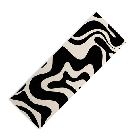 Kierkegaard Design Studio Retro Liquid Swirl Abstract Yoga Mat