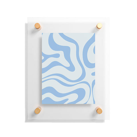 Kierkegaard Design Studio Soft Liquid Swirl Powder Blue Floating Acrylic Print