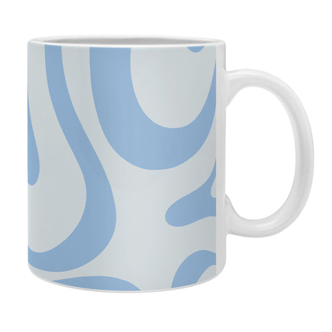 Kierkegaard Design Studio Soft Liquid Swirl Powder Blue Coffee Mug