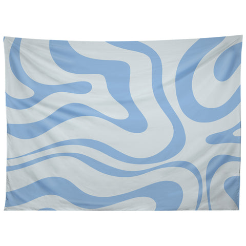 Kierkegaard Design Studio Soft Liquid Swirl Powder Blue Tapestry