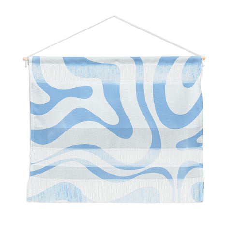 Kierkegaard Design Studio Soft Liquid Swirl Powder Blue Wall Hanging Landscape