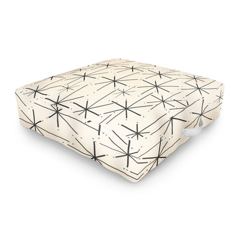 Kierkegaard Design Studio Stella Atomic Age Mid Century Outdoor Floor Cushion