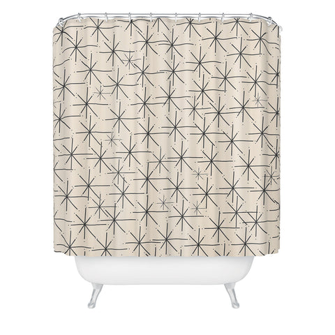Kierkegaard Design Studio Stella Atomic Age Mid Century Shower Curtain