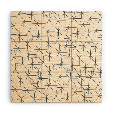 Kierkegaard Design Studio Stella Atomic Age Mid Century Wood Wall Mural